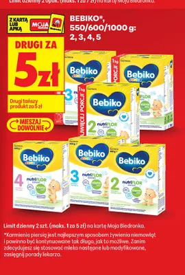 Mleko modyfikowane Bebiko Junior 3 promocja w Biedronka