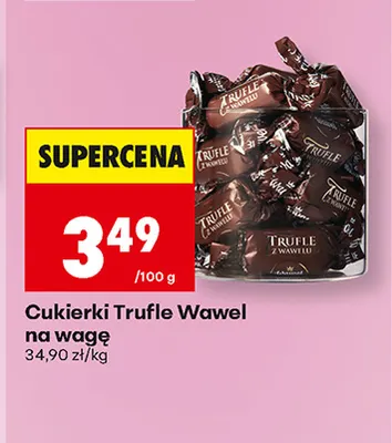 Cukierki Trufle Wawel na wagę promocja w Biedronka