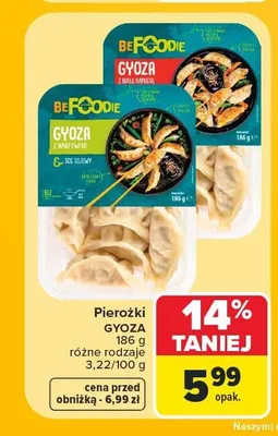 Pierożki Gyoza z białą kapustą BeFoodie promocja w Carrefour Market