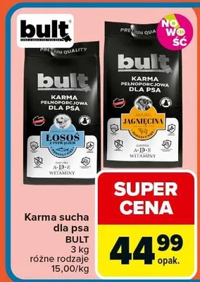 Karma sucha dla psa różne rodzaje promocja w Carrefour