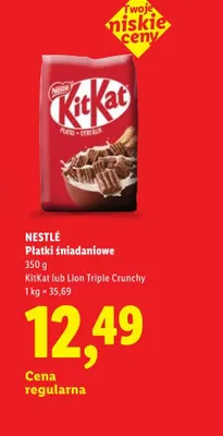 Płatki śniadaniowe Lion Triple Crunchy Nestlé promocja w Lidl