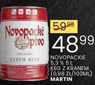 Piwo czechy novy 0.5 % z prawa z naturalnej wersji premium martin promocja w Wafelek