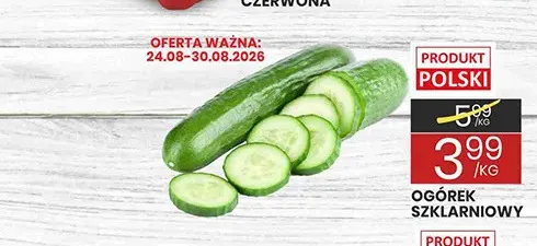Ogórek szklarniowy promocja w Wafelek