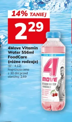 Woda witaminowa 4Move Vitamin Water Minerals 556 ml promocja w Hitpol