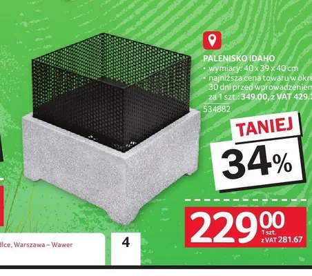 Palenisko Idaho promocja w Selgros
