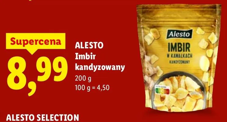 Imbir kandyzowany promocja w Lidl