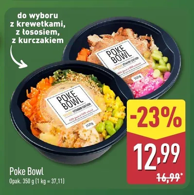 Poke Bowl z łososiem promocja w Aldi