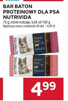 Bar baton proteinowy dla psa Nutrivida promocja w Stokrotka