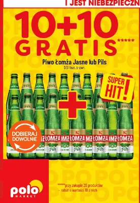 Piwo Łomża Pils promocja w POLOmarket
