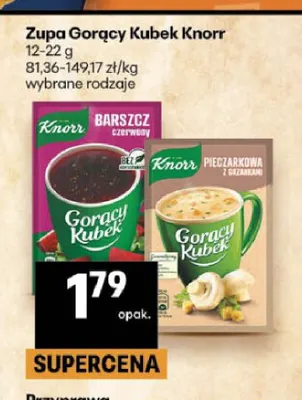 Zupa Gorący Kubek Knorr promocja w Delikatesy Centrum