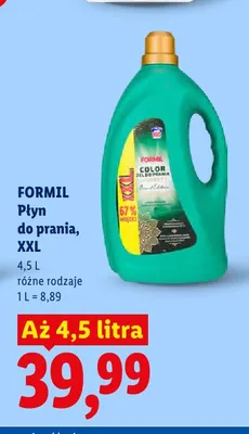 Płyn do prania Formil XXL promocja w Lidl