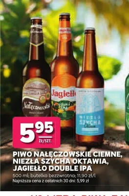 Piwo Jagiełło Nałęczowskie Ciemne promocja w Stokrotka