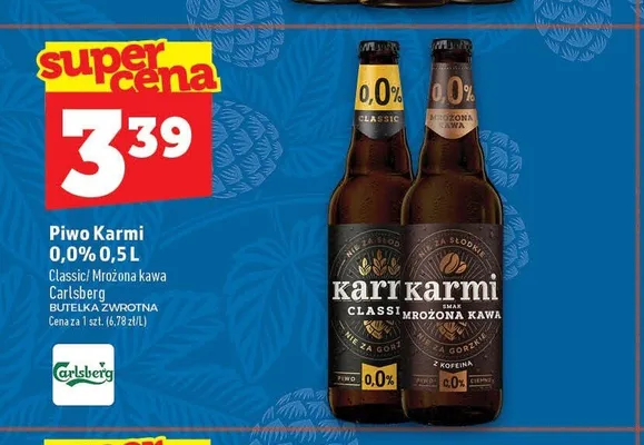 Piwo bezalkoholowe Karmi Classic promocja w TOPAZ