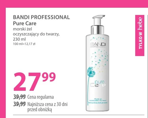 Morski żel oczyszczający do twarzy BANDI PROFESSIONAL Pure Care promocja w Hebe
