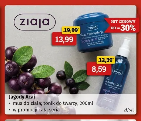 Mus do ciała Jagody Acai Ziaja promocja w Drogeria Kosmyk