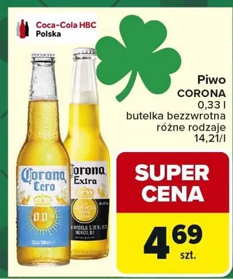 Piwo Corona Cero promocja w Carrefour
