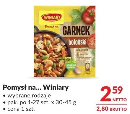 Pomysł na... Winiary wybrane rodzaje promocja w Makro