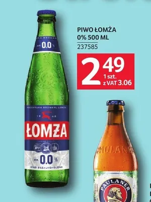 Piwo bezalkoholowe Łomża 0% promocja w Selgros