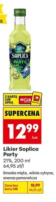 Likier Soplica Party limonka mięta promocja w Biedronka