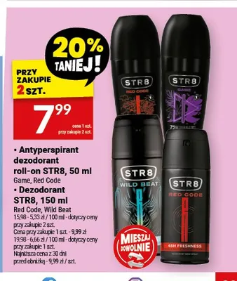 Antyperspirant dezodorant roll-on STR8 Game promocja w Twój Market