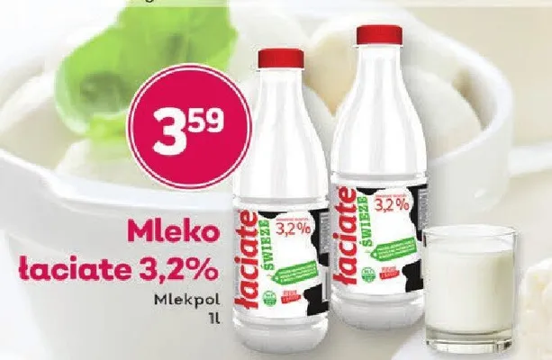 Mleko łaciate 3,2% promocja w Bliski