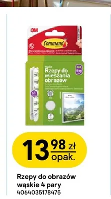 Rzepy do obrazów wąskie Command promocja w Castorama