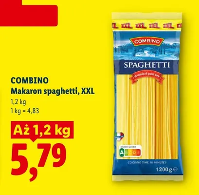 Makaron spaghetti Combino XXL promocja w Lidl