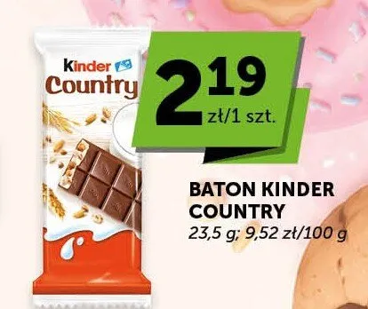 Baton Kinder Country promocja w Groszek