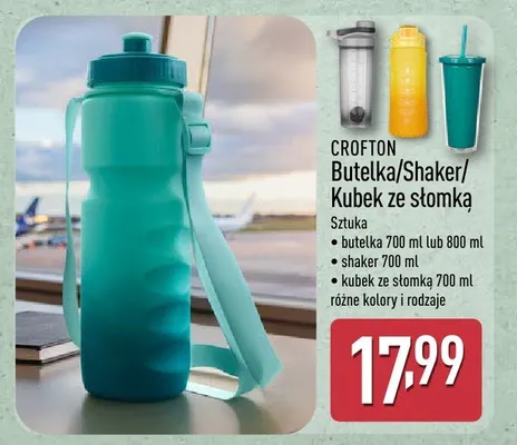 Kubek ze słomką Crofton 700ml promocja w Aldi