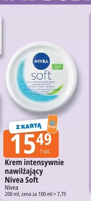 Krem intensywnie nawilżający Nivea Soft promocja w Leclerc