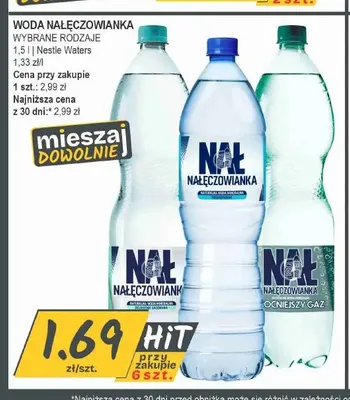 Woda niegazowana Nałęczowianka promocja w Słoneczko