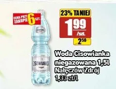 Woda Cisowianka niegazowana promocja w API Market