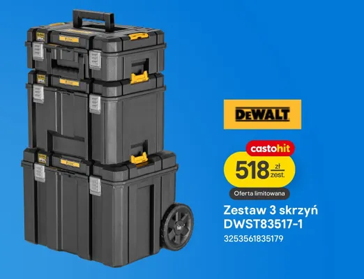 Zestaw 3 skrzyń DWST83517-1 promocja w Castorama