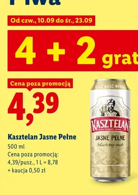 Piwo Kasztelan promocja w Lidl