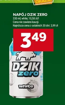 Napój Dzik Zero White promocja w Stokrotka