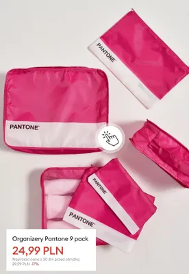 Organizery Pantone 9-pak promocja w Sinsay