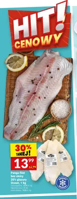 Panga filet bez skóry 20% glazury Ocean promocja w Twój Market