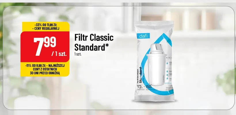Filtr Classic Standard Dafi promocja w POLOmarket