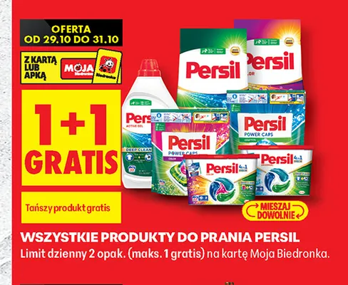 Produkty do prania Persil promocja w Biedronka