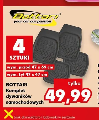 Komplet dywaników samochodowych Bottari promocja w Kaufland
