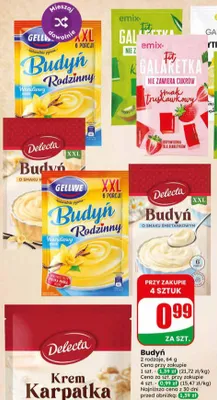 Budyń Delecta promocja w Dino