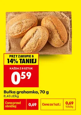 Bułka grahamka promocja w Biedronka