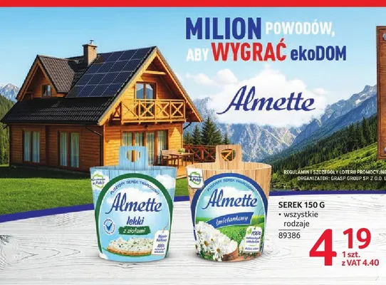 Serek puszysty Almette lekki z ziołami promocja w Selgros