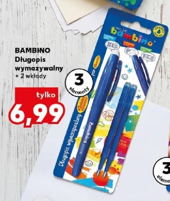 Długopis wymazywalny Bambino + 2 wkłady promocja w Kaufland