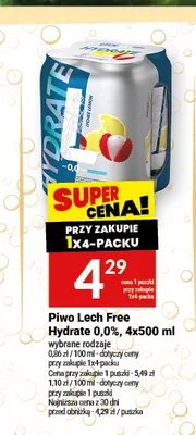Piwo bezalkoholowe Lech Hydrate promocja w Twój Market