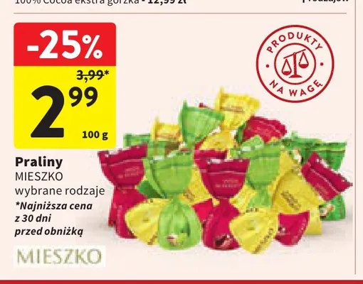 Praliny Mieszko promocja w Intermarche