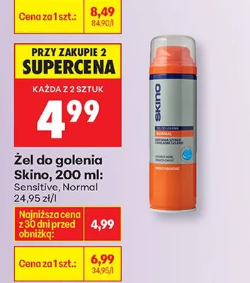 Żel do golenia Normal promocja w Biedronka
