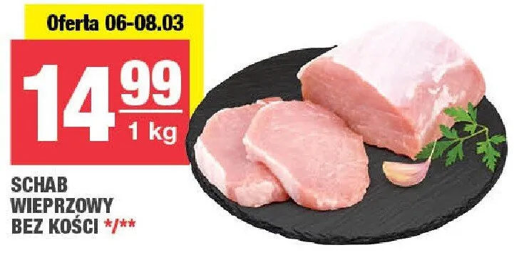 Schab wieprzowy bez kości promocja w SPAR