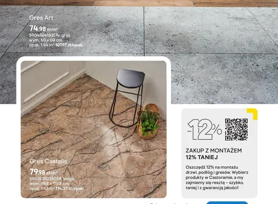 Gres Art grys 60x60cm Paradyż promocja w Castorama