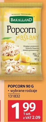 Popcorn maślany Bakalland wybrane rodzaje 131832 promocja w Selgros